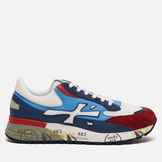 Мужские кроссовки Premiata Django 4686 White/Red/Navy