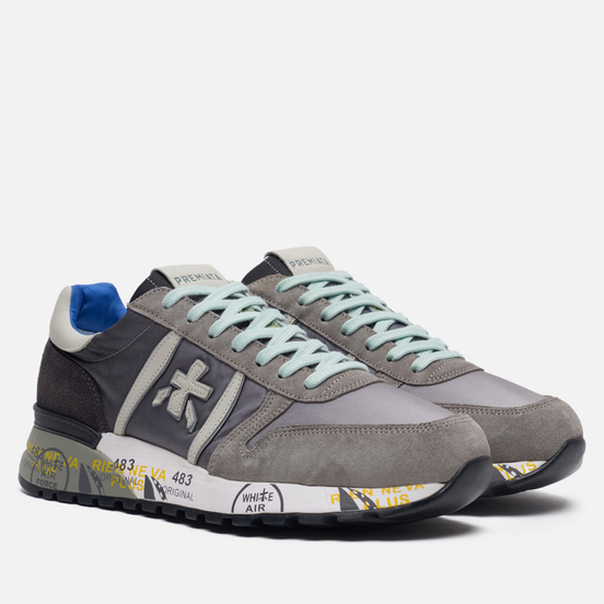 Мужские кроссовки Premiata Lander 4586 Grey