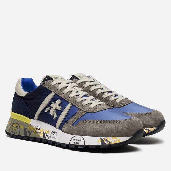 Мужские кроссовки Premiata Lander 4587 Navy/Grey