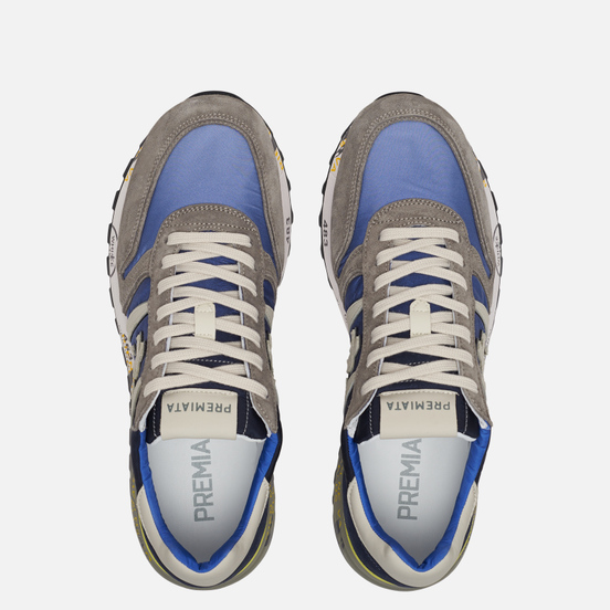 Мужские кроссовки Premiata Lander 4587 Navy/Grey