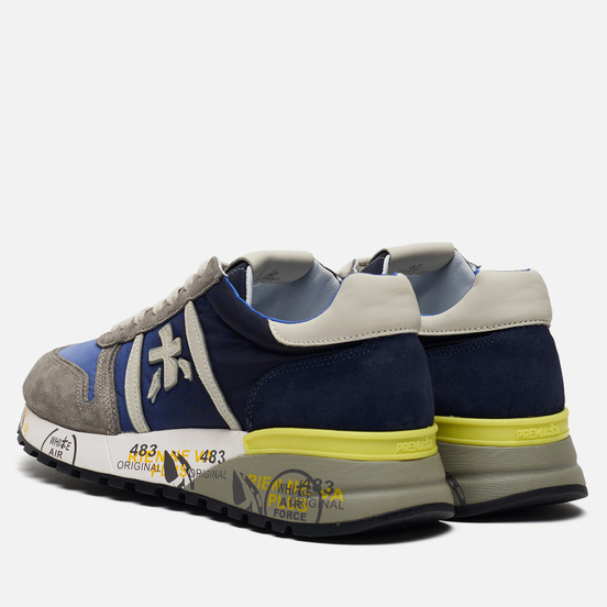 Мужские кроссовки Premiata Lander 4587 Navy/Grey