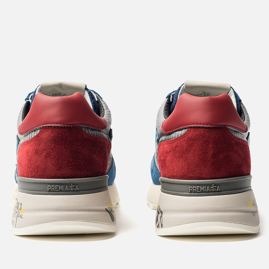 Мужские кроссовки Premiata Mick 4018 Blue/Grey/Red