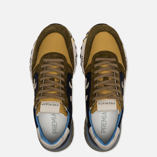 Мужские кроссовки Premiata Mick 4568 Navy/Olive