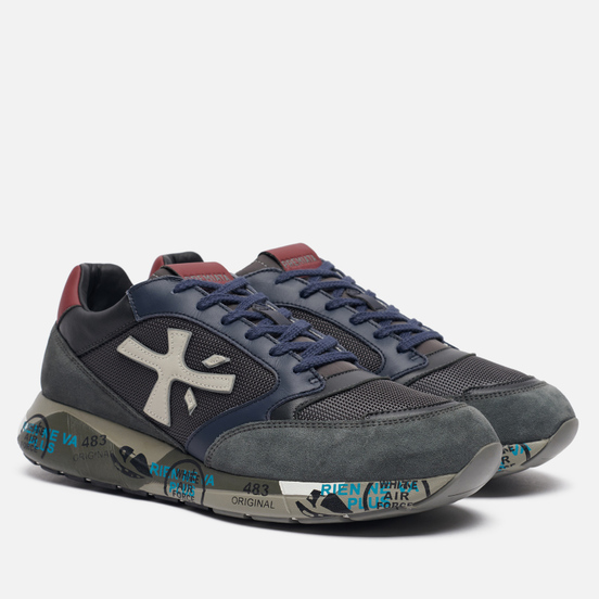 Мужские кроссовки Premiata Zac-Zac 4070 Grey/Navy