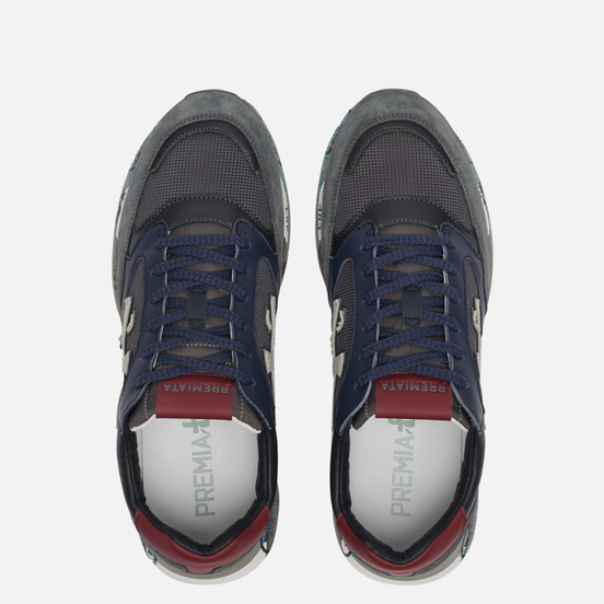 Мужские кроссовки Premiata Zac-Zac 4070 Grey/Navy