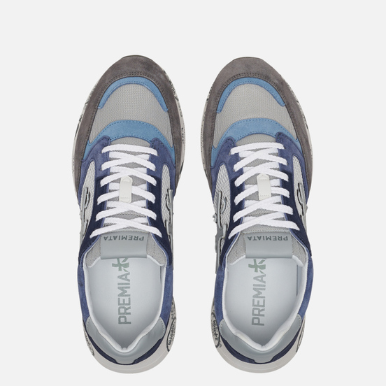 Мужские кроссовки Premiata Zac-Zac 4613 Grey/Blue