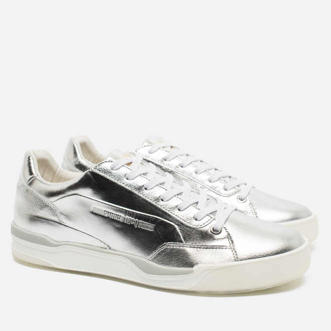 Мужские кроссовки Puma x Alexander McQueen Move Lo Lace Up Metallic Silver
