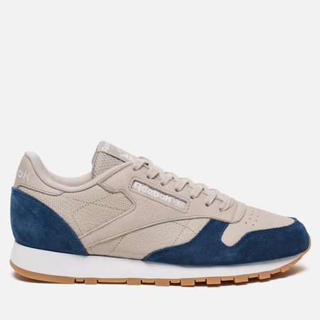 Мужские кроссовки Reebok Classic Leather GI Sand Stone/Wawshed Blue/White/Gum