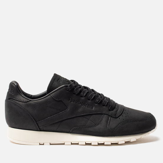 Мужские кроссовки Reebok Classic Leather Lux PW Black/Beige/Chalk/Beach Stone