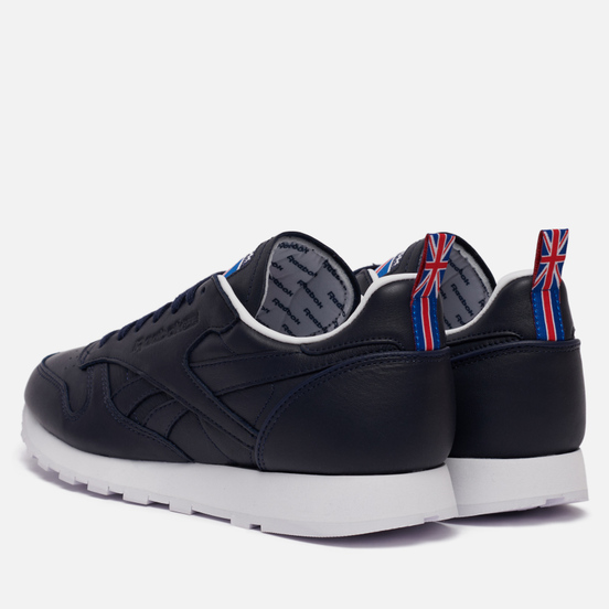 Мужские кроссовки Reebok Classic Leather Vector Navy/White/Vector Red