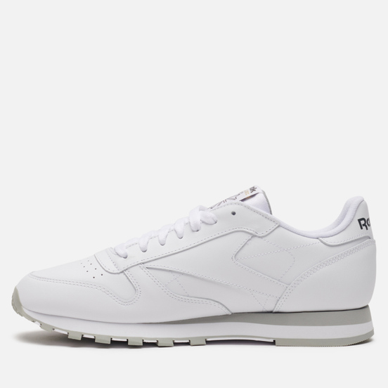 Мужские кроссовки Reebok Classic Leather White/Light Grey