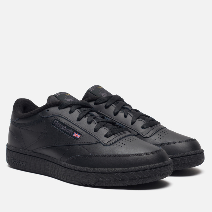 Мужские кроссовки Reebok, цвет чёрный, размер 42 AR0454 Club C 85 - фото 1
