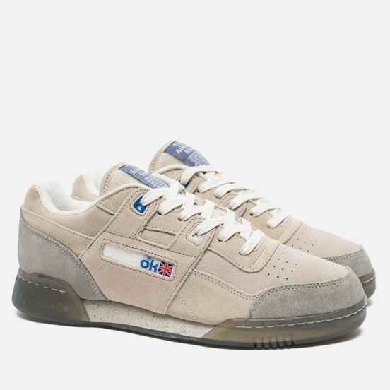 Мужские кроссовки Reebok x Garbstore Workout Low Plus Off White/Cleat Grey