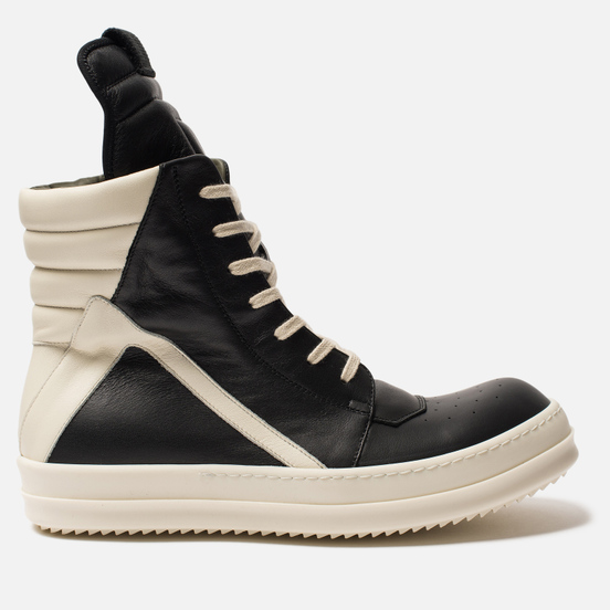 Мужские кроссовки Rick Owens Geobasket Black/Milk