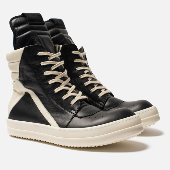 Мужские кроссовки Rick Owens Geobasket Black/Milk