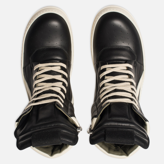 Мужские кроссовки Rick Owens Geobasket Black/Milk