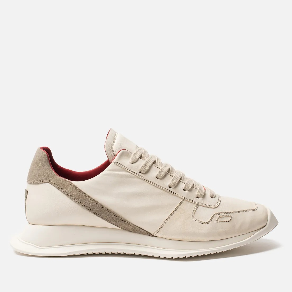 Rick Owens Мужские кроссовки New Vintage Runner Lace Up Parchment Combo