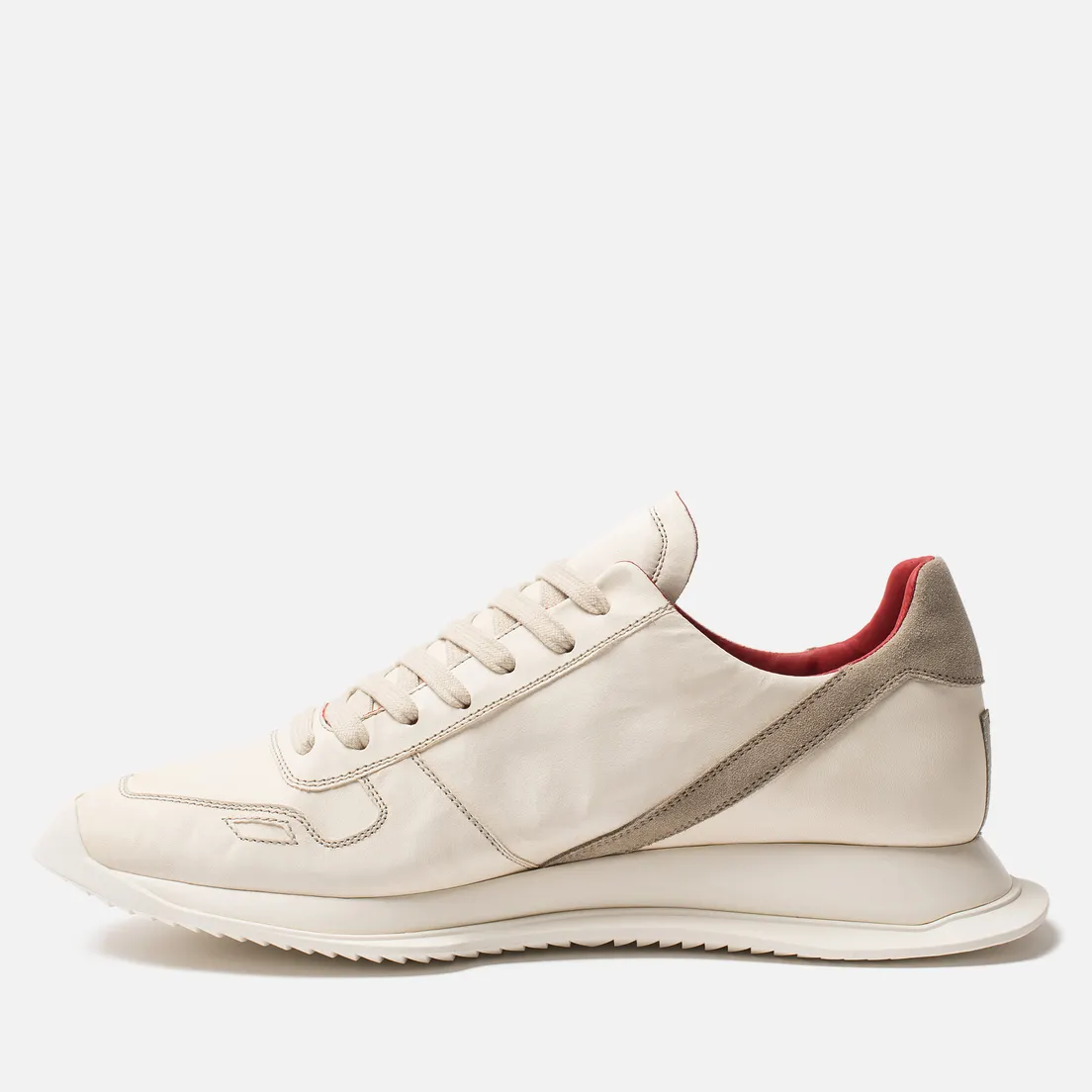 Rick Owens Мужские кроссовки New Vintage Runner Lace Up Parchment Combo