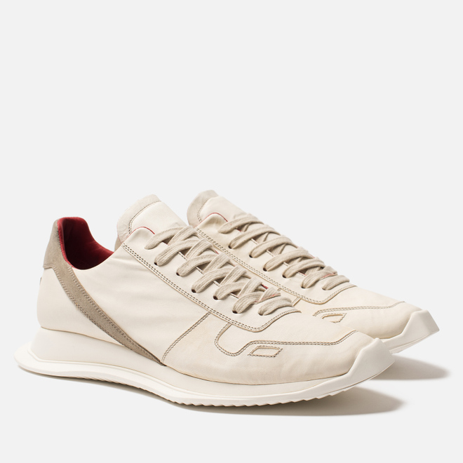 Мужские кроссовки Rick Owens New Vintage Runner Lace Up Parchment Combo Milk/Pearl