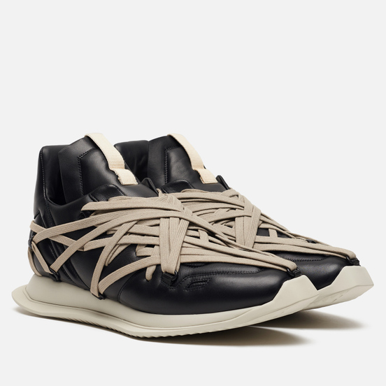 Мужские кроссовки Rick Owens Tecuatl Maximal Runner Black/Pearl Light Grey