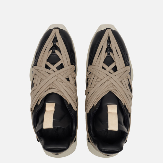 Мужские кроссовки Rick Owens Tecuatl Maximal Runner Black/Pearl Light Grey