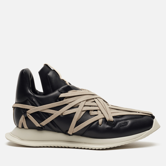 Мужские кроссовки Rick Owens Tecuatl Maximal Runner Black/Pearl Light Grey