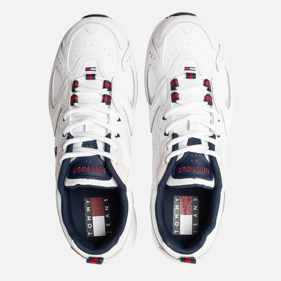 Мужские кроссовки Tommy Jeans Heritage Logo Trainers White