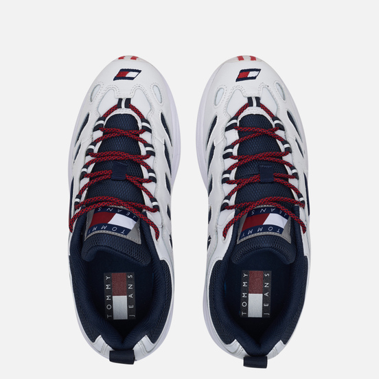 Мужские кроссовки Tommy Jeans Heritage Retro Cutout Detail Trainers Red/Blue/White