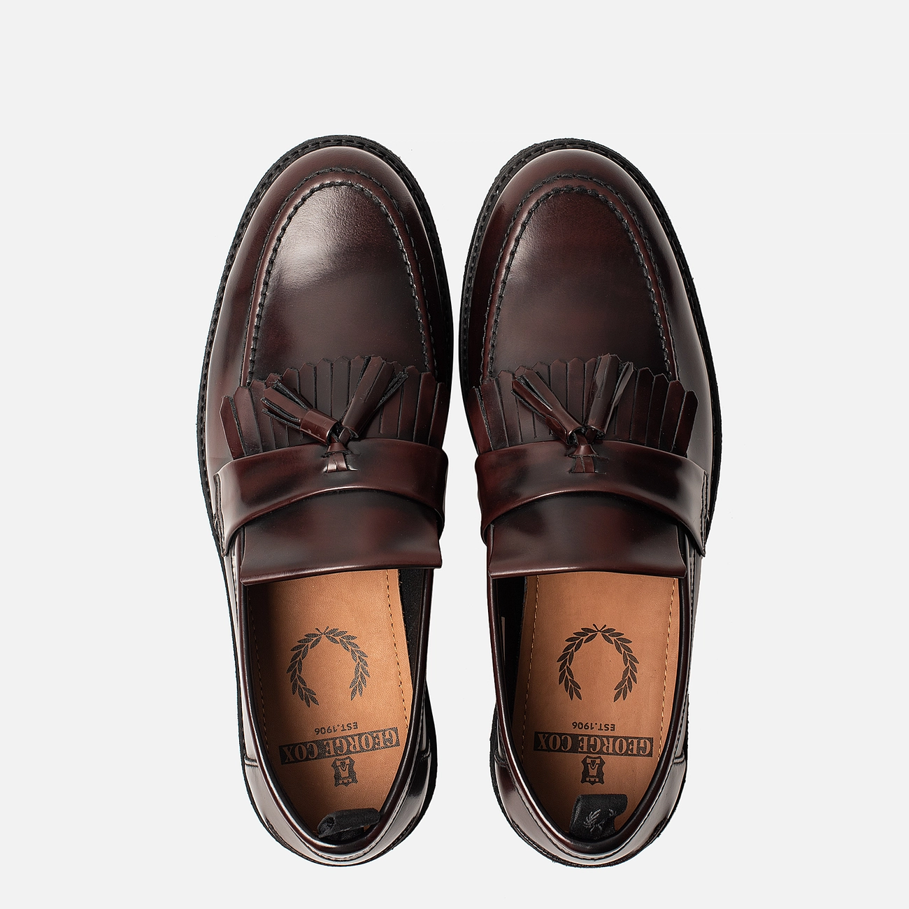 Мужские ботинки лоферы Fred Perry x George Cox Tassel Leather