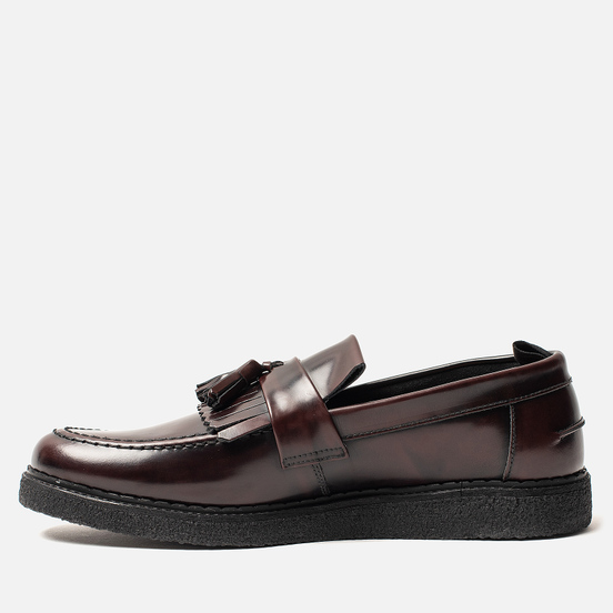 Мужские ботинки лоферы Fred Perry x George Cox Tassel Leather Ox Blood