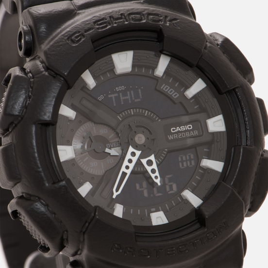 Наручные часы CASIO G-SHOCK GA-110BT-1A Black Leather Texture Series Black
