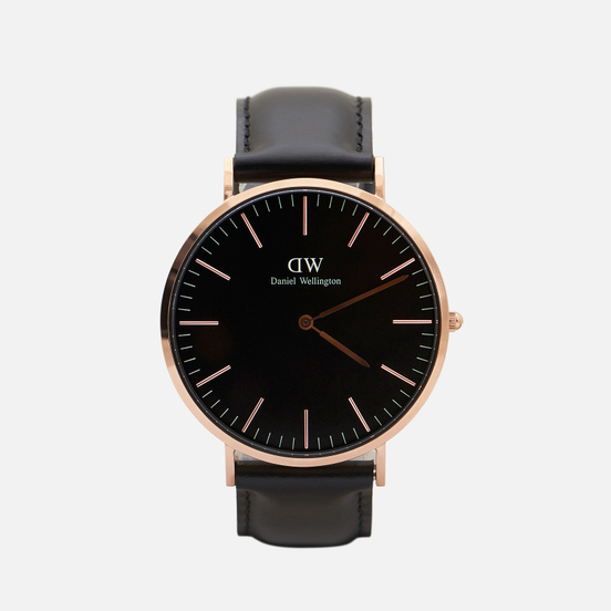 Наручные часы Daniel Wellington Classic Sheffield Black/Rose Gold/Black