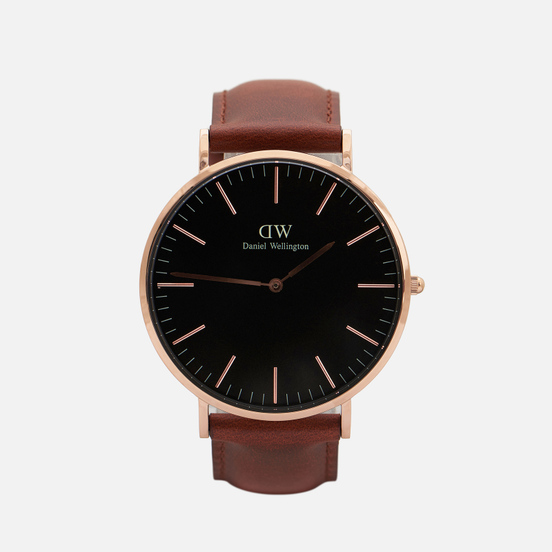Наручные часы Daniel Wellington Classic St Mawes Brown/Rose Gold/Black