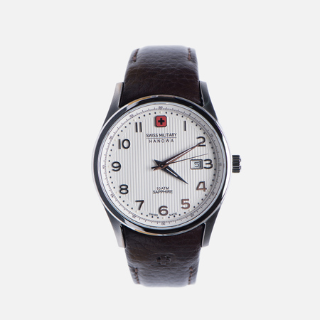 Мужские наручные часы Swiss Military Hanowa Navalus Silver/Brown
