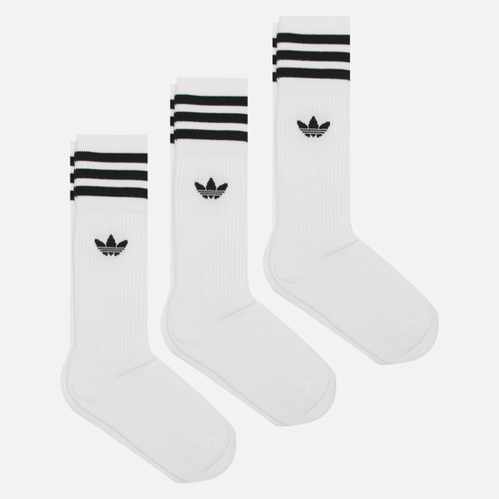 Комплект носков adidas Originals Crew 3 Pairs White/Black