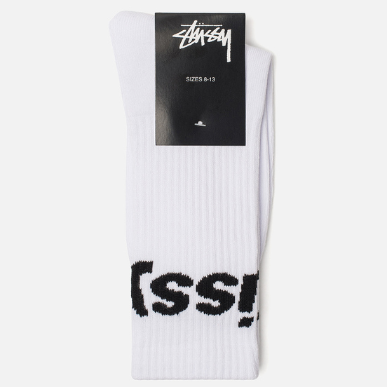 Носки Stussy Jacquard Logo White
