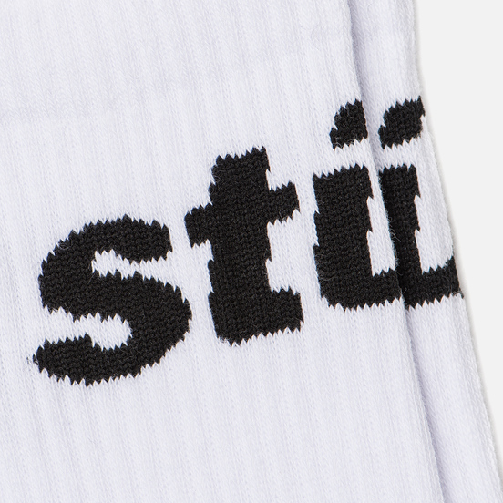 Носки Stussy Jacquard Logo White