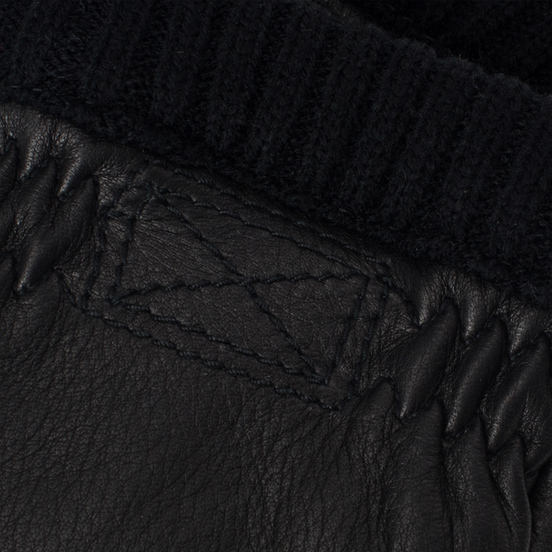 Мужские перчатки Hestra Deerskin Primaloft Ribbed Black