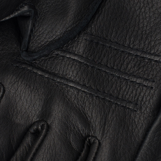 Мужские перчатки Hestra Deerskin Primaloft Ribbed Black