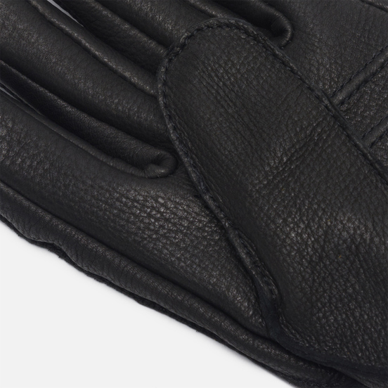 Мужские перчатки Hestra Deerskin Primaloft Ribbed Black