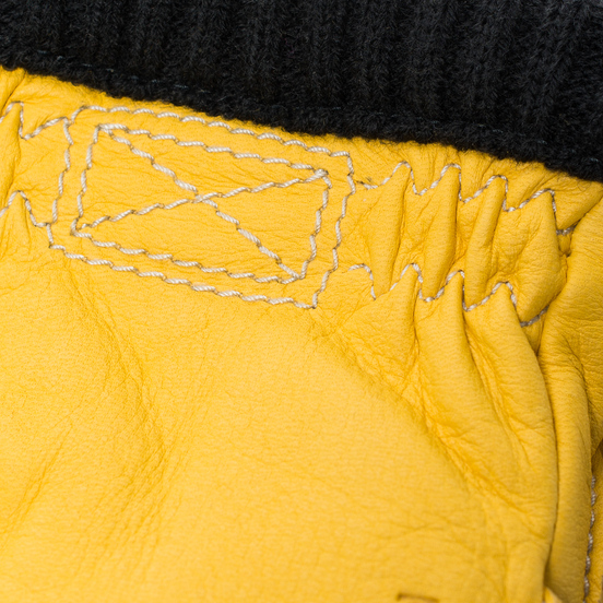 Мужские перчатки Hestra Deerskin Primaloft Ribbed Yellow