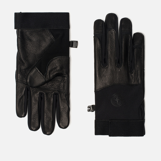 Перчатки Stone Island Soft Shell-R Black