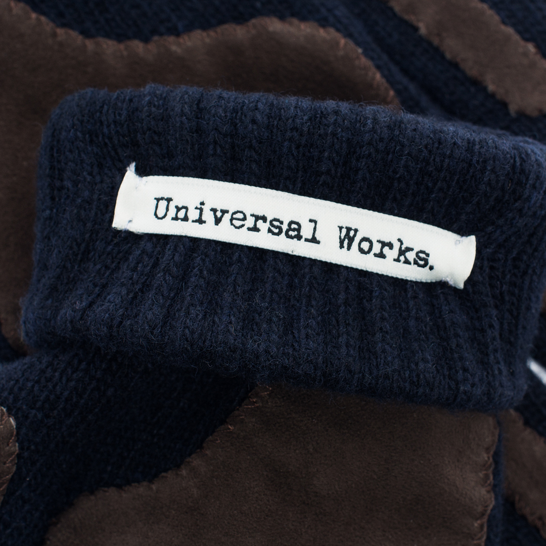 Universal Works Перчатки Grip Knit Wool