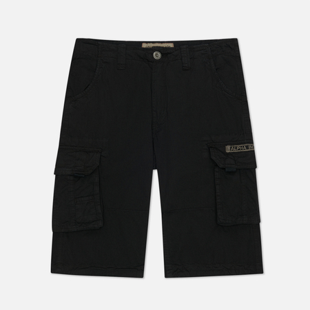 Мужские шорты Alpha Industries Jet Cargo, цвет чёрный, размер 32