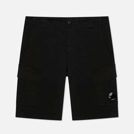 Мужские шорты C.P. Company Garment Dyed Stretch Sateen Cargo Black