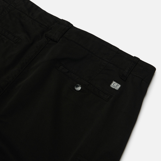 Мужские шорты C.P. Company Garment Dyed Stretch Sateen Cargo Black