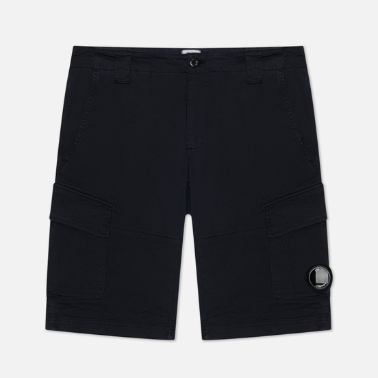 Мужские шорты C.P. Company Garment Dyed Stretch Sateen Cargo Total Eclipse