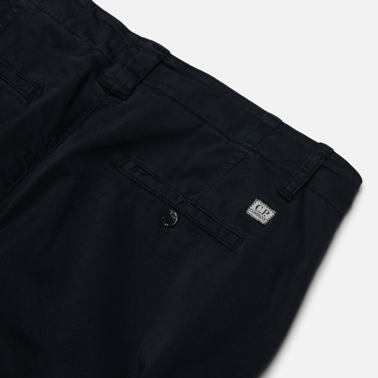 Мужские шорты C.P. Company Garment Dyed Stretch Sateen Cargo Total Eclipse