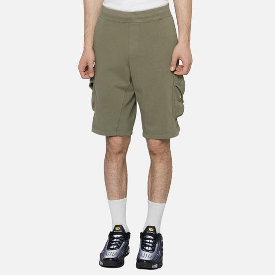 Мужские шорты C.P. Company Heavy Jersey Cargo Burnt Olive
