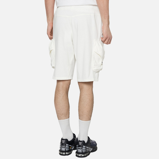 Мужские шорты C.P. Company Heavy Jersey Cargo Gauze White